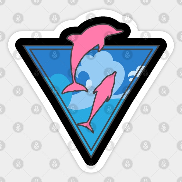 Pink dolphin waves hoodie cheap